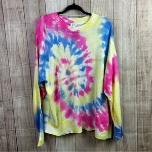 Crown & Ivy Tie-dye Knit Sweater